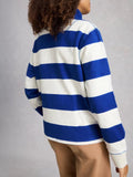 Bobby Button Stripe Sweat - Blue Multi