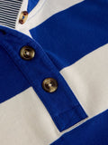 Bobby Button Stripe Sweat - Blue Multi
