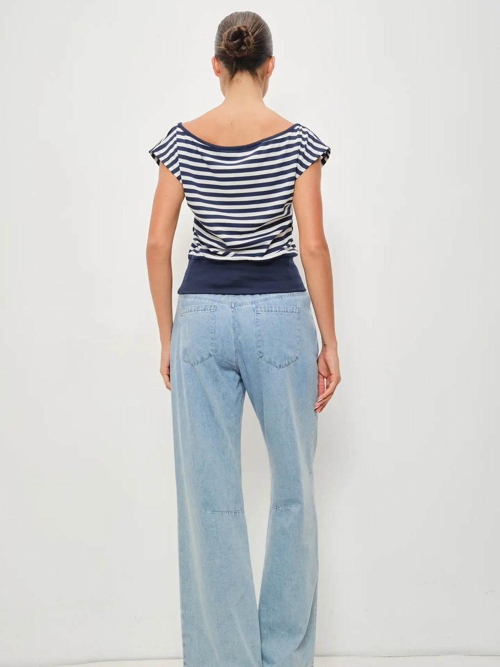 Kiki Stripe Blouson Top