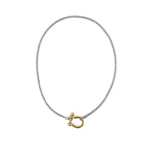 Carabiner Horse Bit Wheat Chain Necklace
