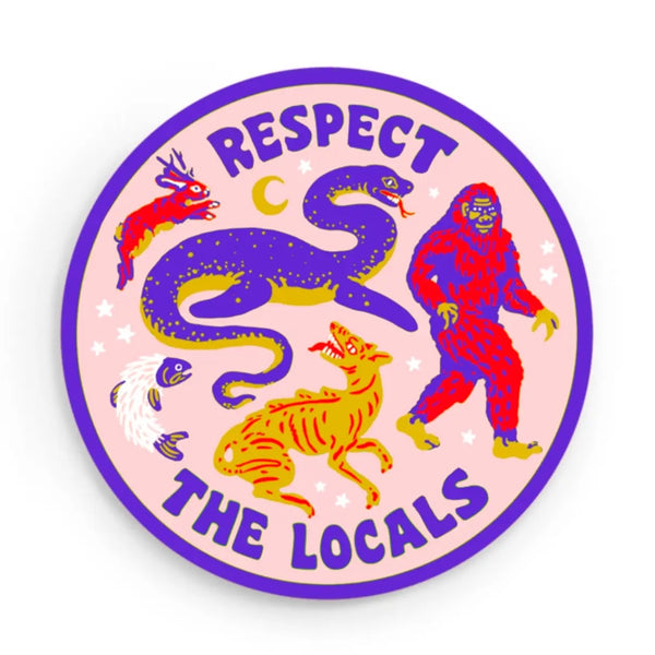 Respect The Locals Cryptid Sticker