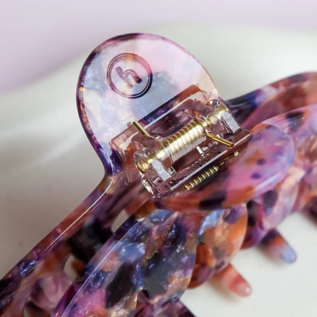 The Agatha Hair Clip - Plum