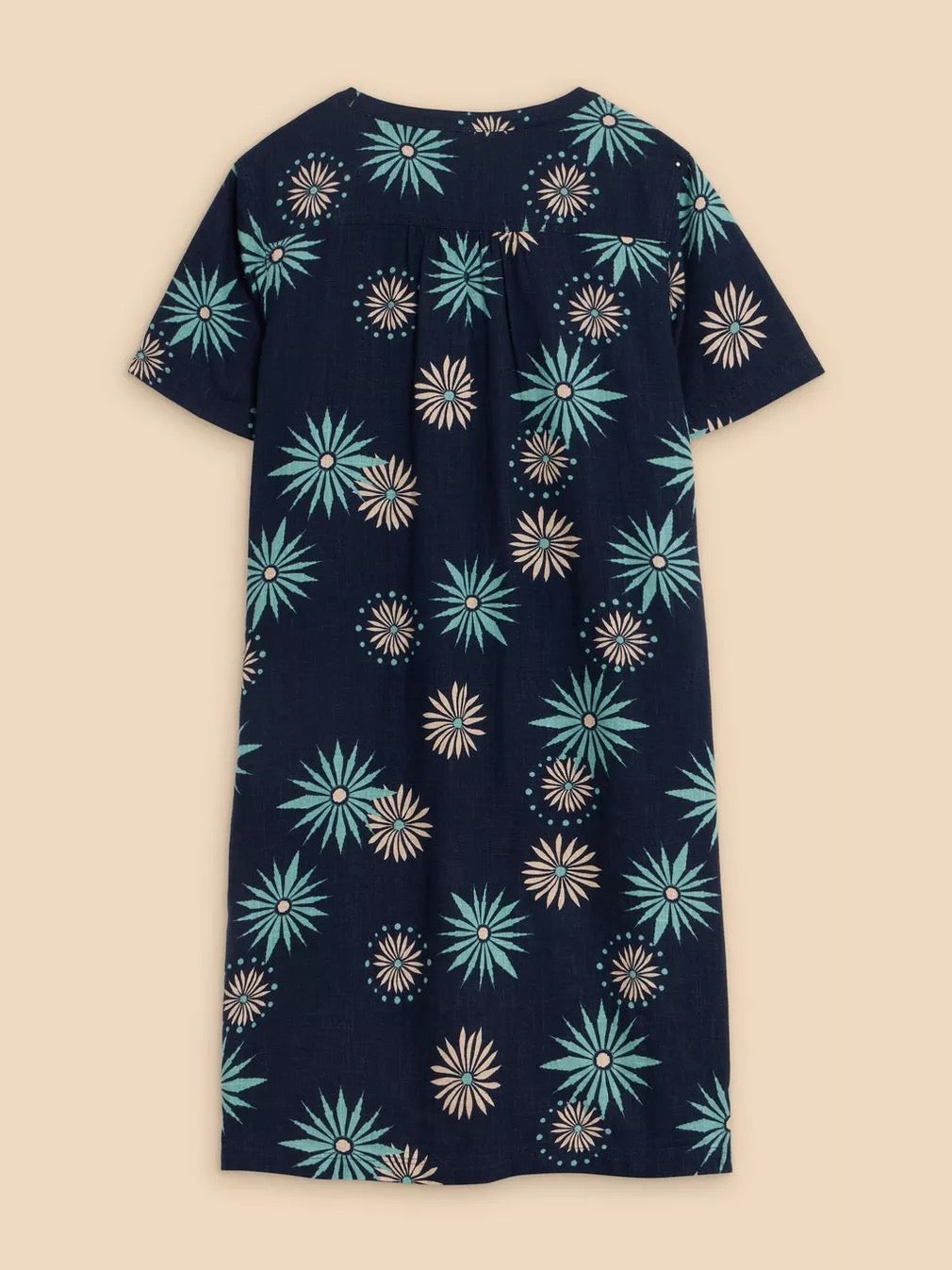 Lydia Shift Dress - Navy Print