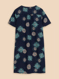 Lydia Shift Dress - Navy Print