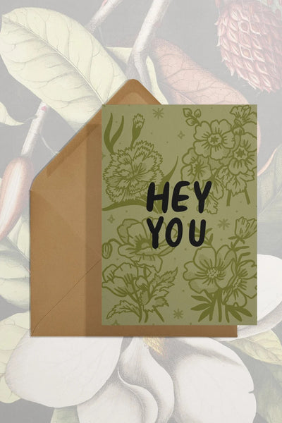 Hey You Greeting Card