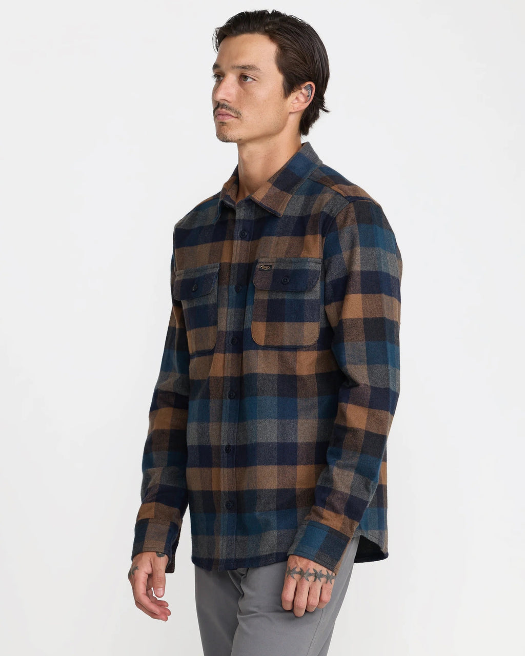 Dayshift Blanket Flannel - Pirate Black
