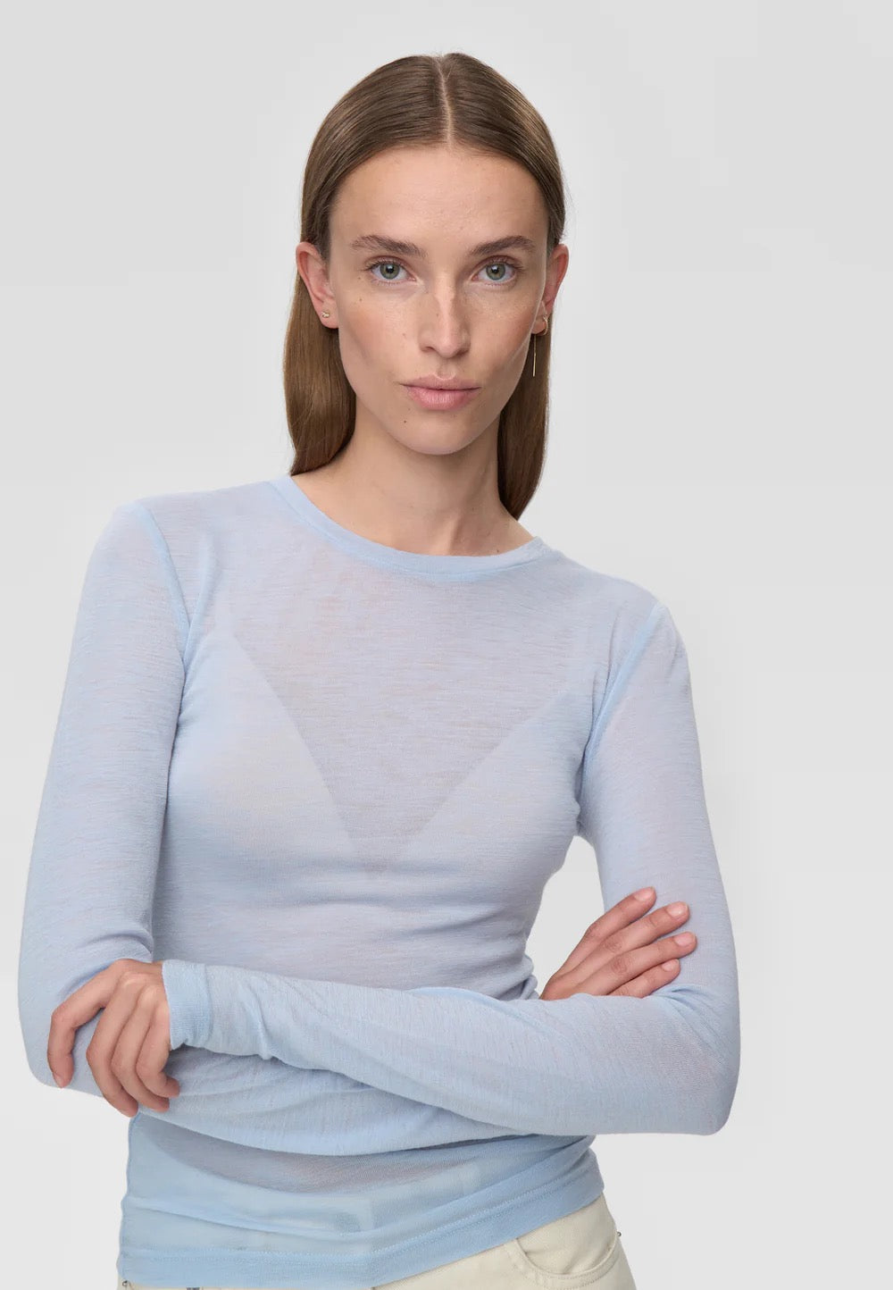 Natashas T Shirt - Cashmere Blue