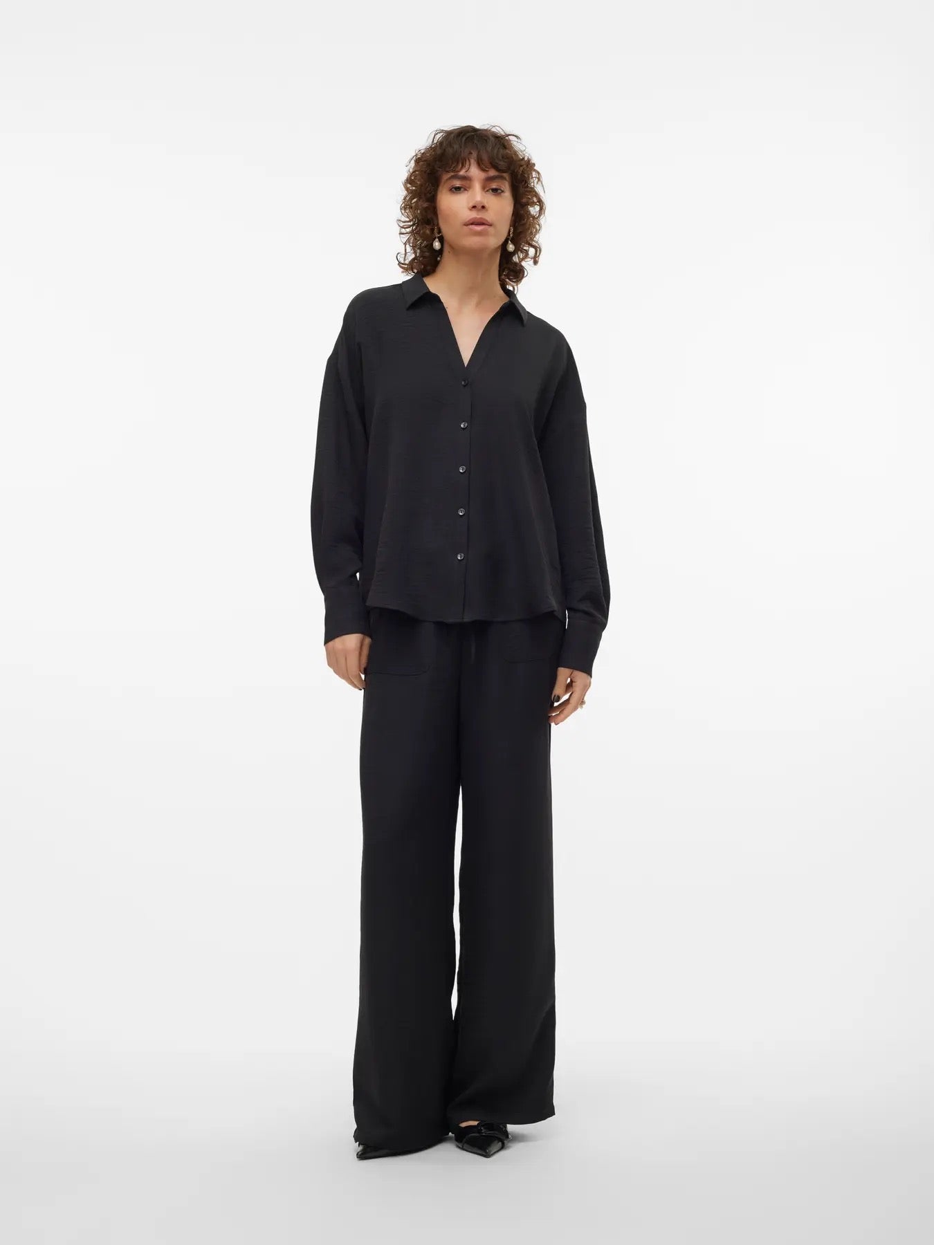 Melaney Queeny Long Sleeve Woven Top