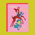 Happy Holidays Rascal Greeting Card