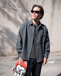 Dayshift Solid Flannel - Duck Blue