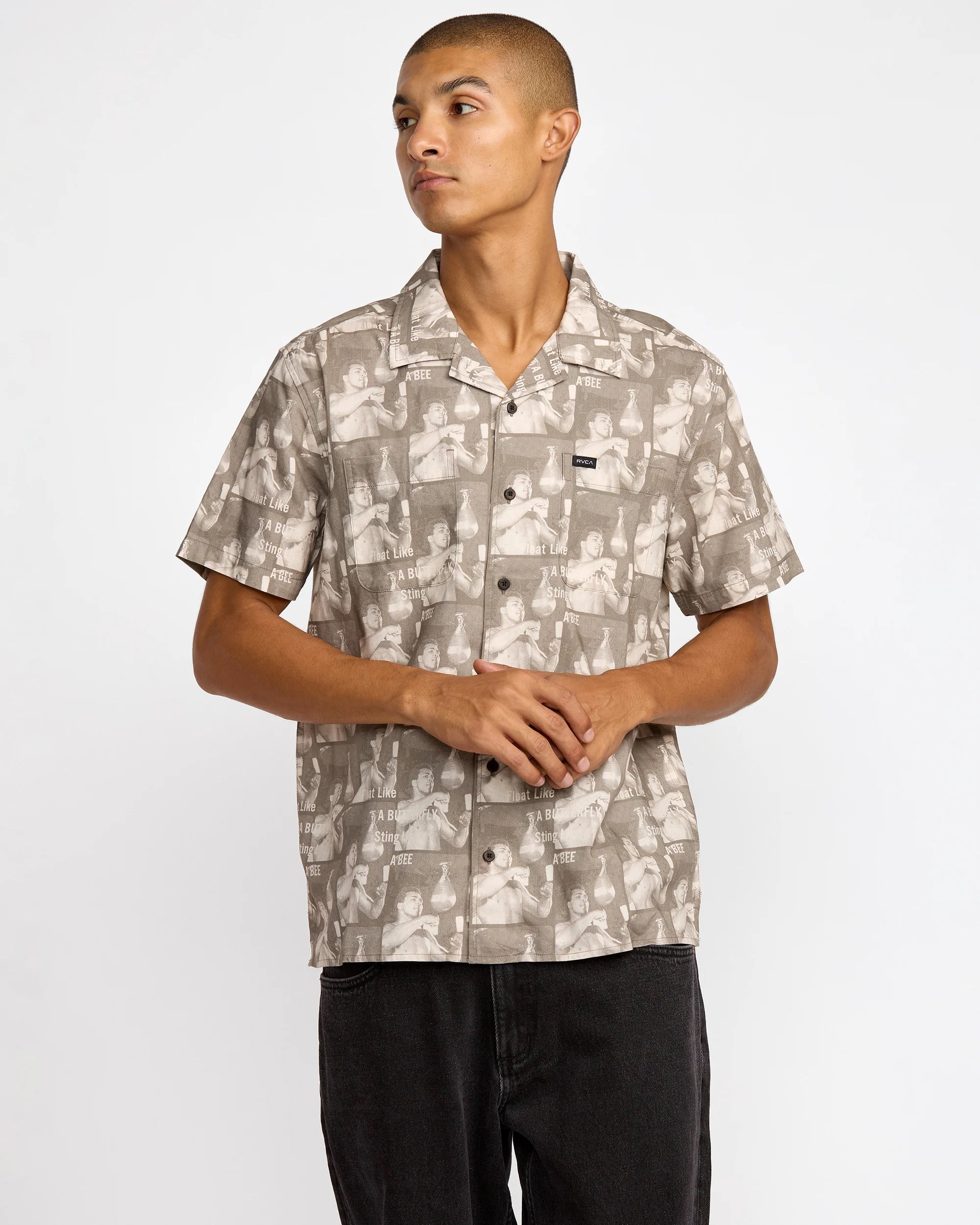 RVCA X Ali Float Sting Short Sleeve - Mushroom