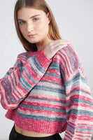 Striped Cropped Sweater