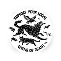 Support Your Local Omens Of Death Sticker