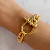 Horse Bit Carabiner Bracelet