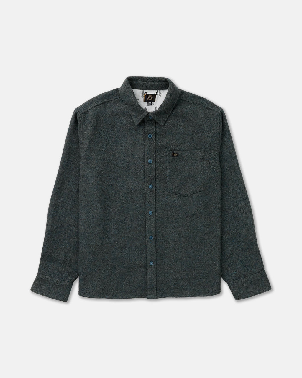 Dayshift Solid Flannel - Duck Blue