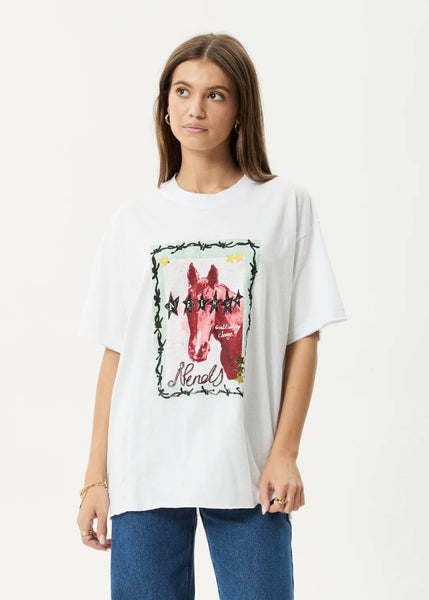 Horsegirl Hemp Oversized Tee - White