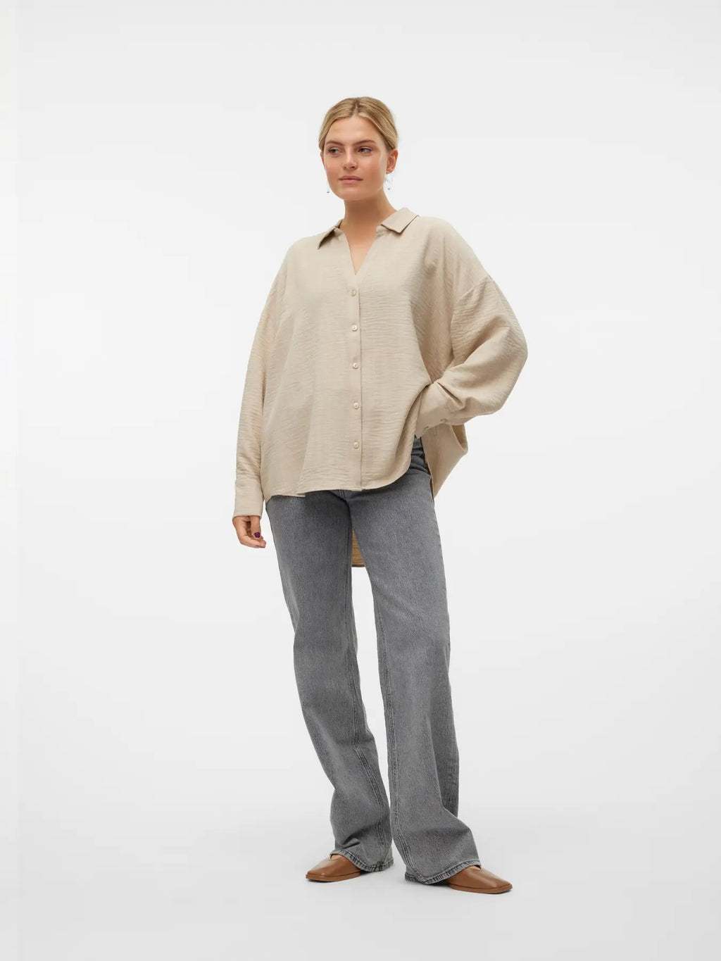 Melaney Queeny Long Sleeve Woven Top
