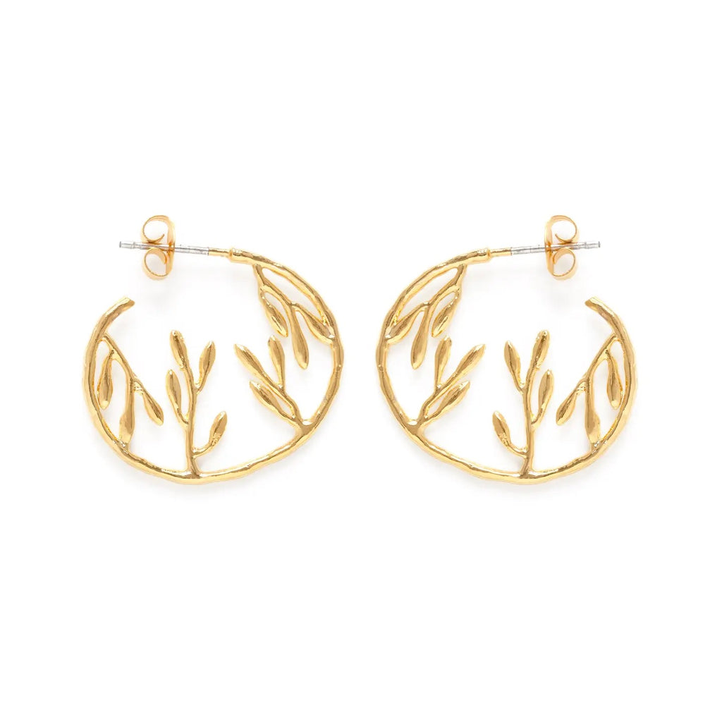 Tropical Jungle Hoop Earrings