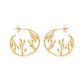 Tropical Jungle Hoop Earrings