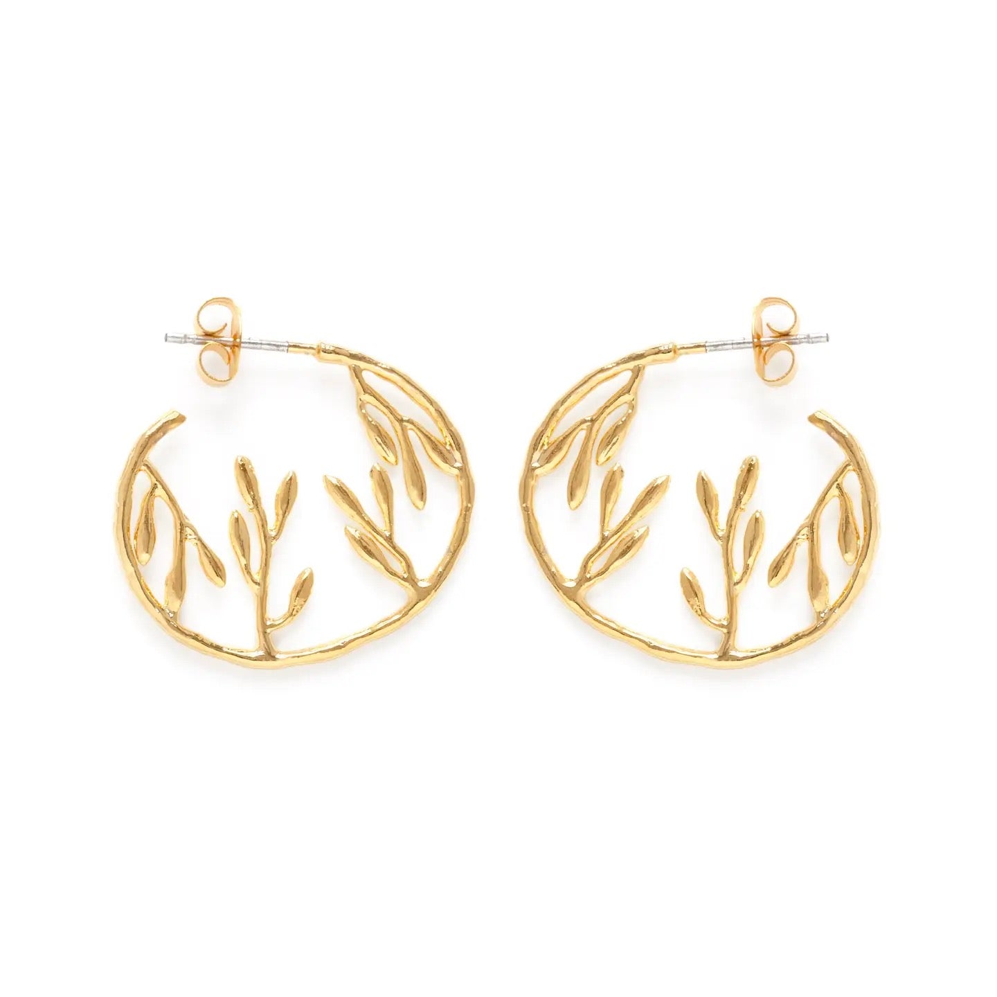 Tropical Jungle Hoop Earrings