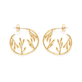Tropical Jungle Hoop Earrings
