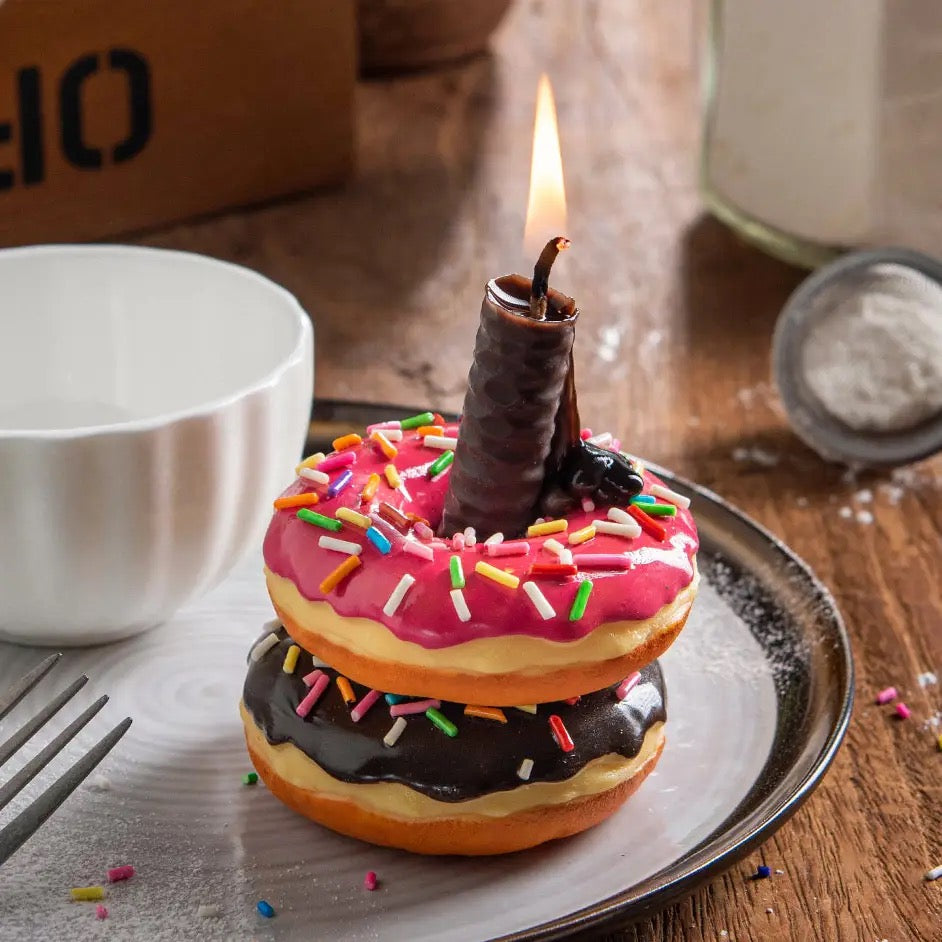 Doughnut Cup Candle