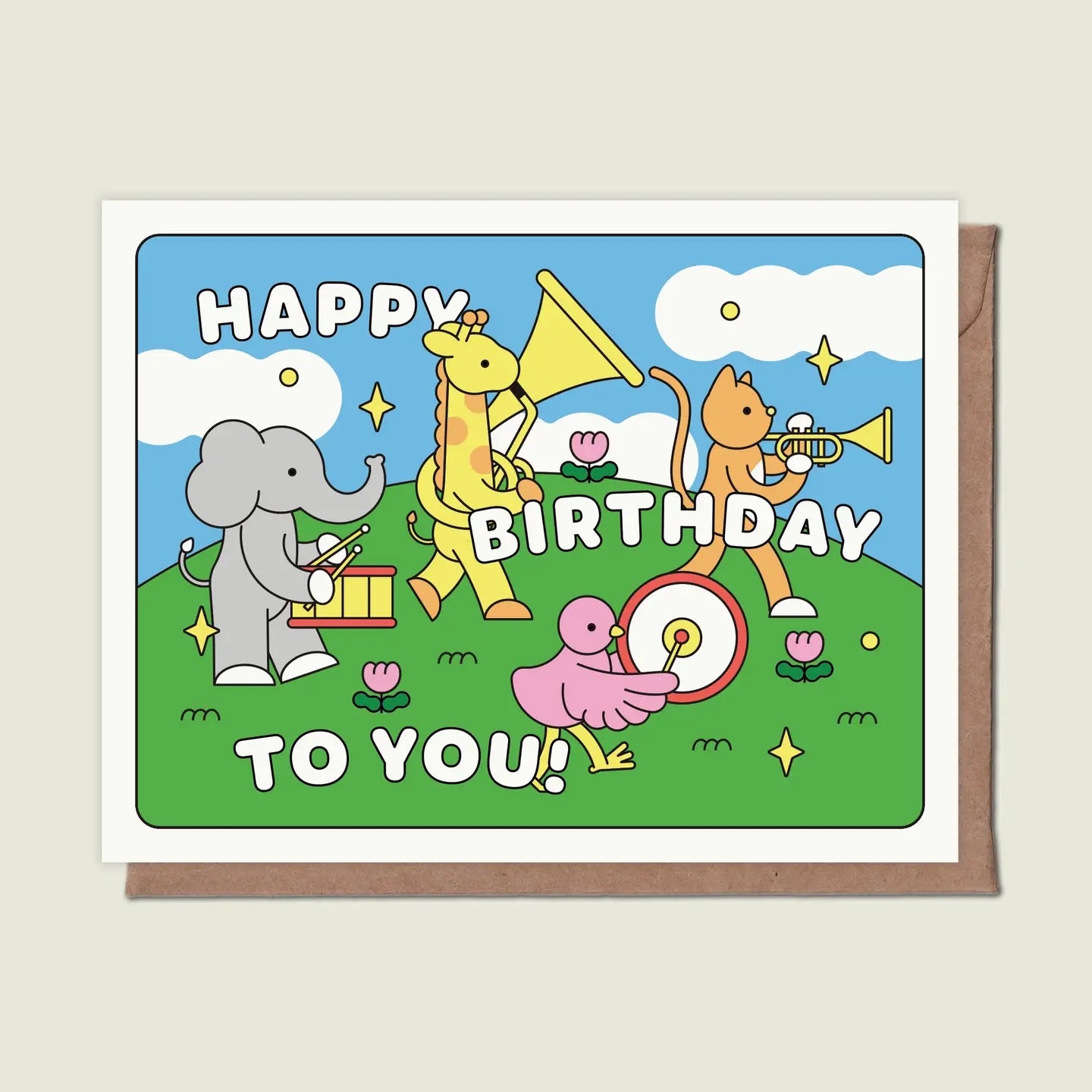 Happy Birthday Parade Greeting Card