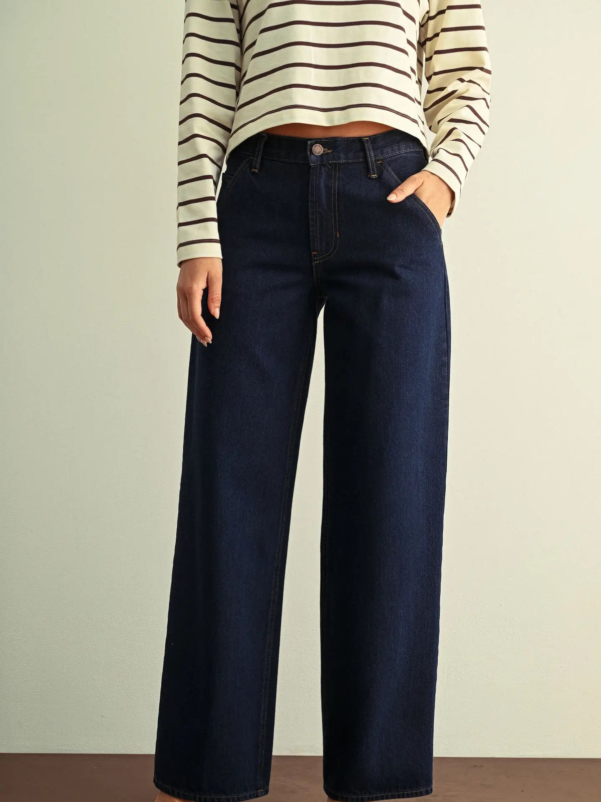 Trouser Pocket Straight Jean BP523 - Rinse