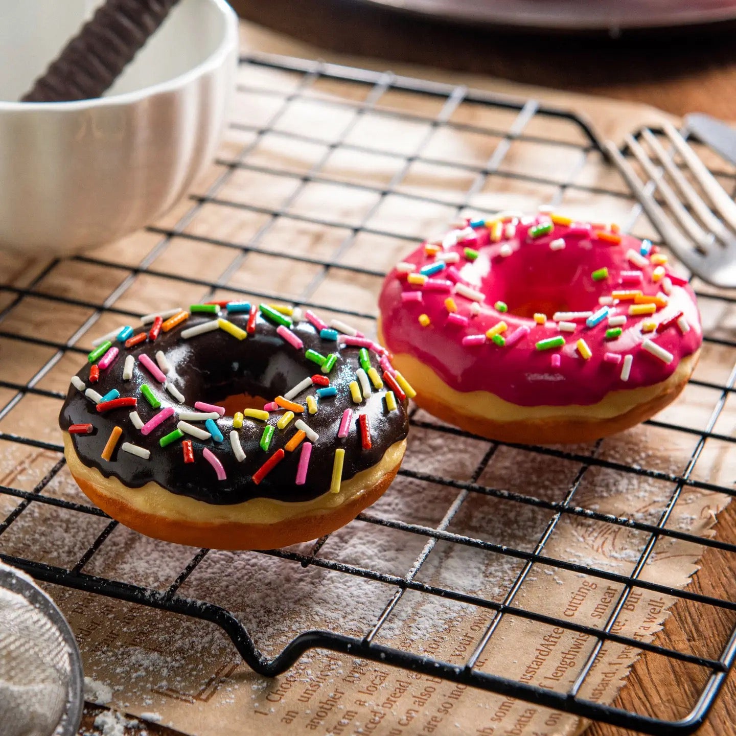 Doughnut Cup Candle