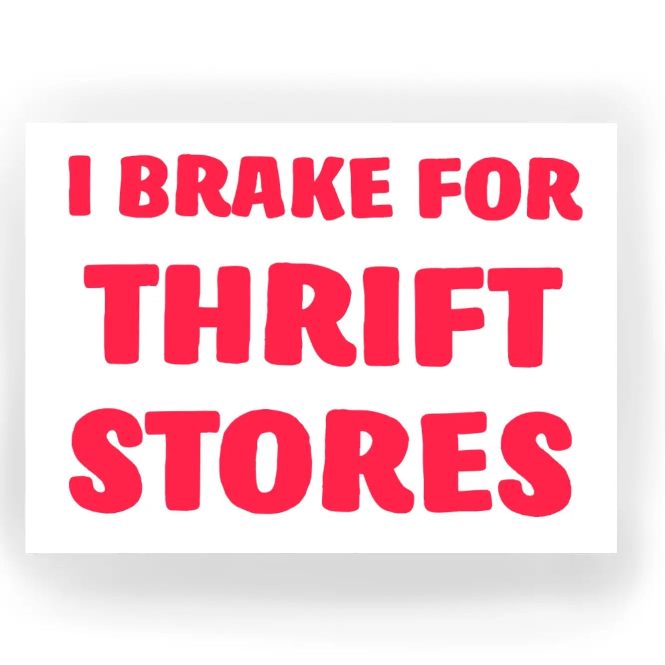 Thrift Store Sticker