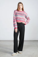 Striped Cropped Sweater