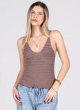 Bamboo Seamless Smocked Tank