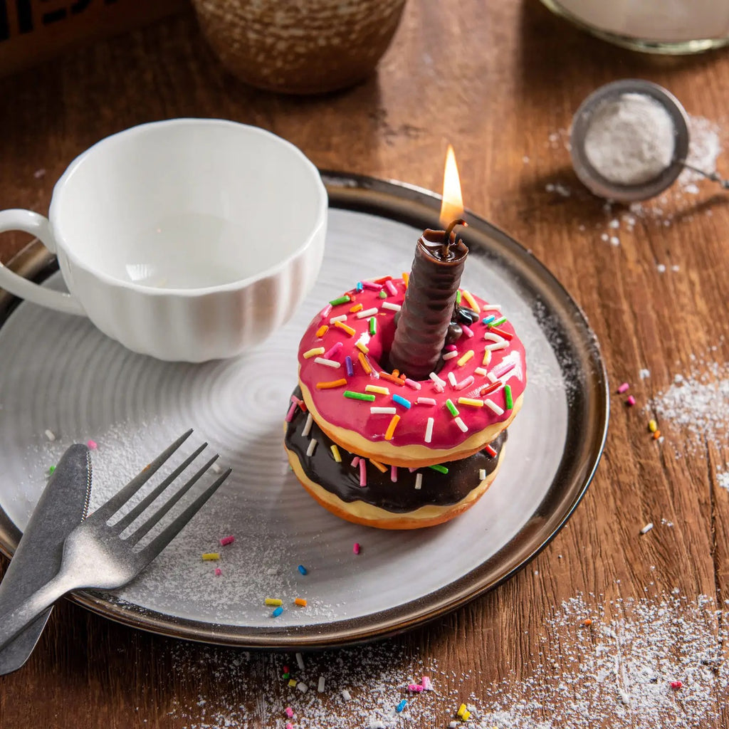 Doughnut Cup Candle