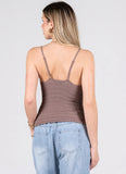 Bamboo Seamless Smocked Tank
