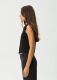 Eliza Organic Rib Sleeveless Shirt