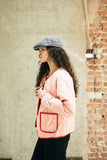 Delilah Quilted Jacket - Mellow Rose