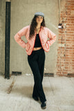Delilah Quilted Jacket - Mellow Rose