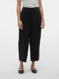 Bree Wide Tencel Culotte - Black Denim