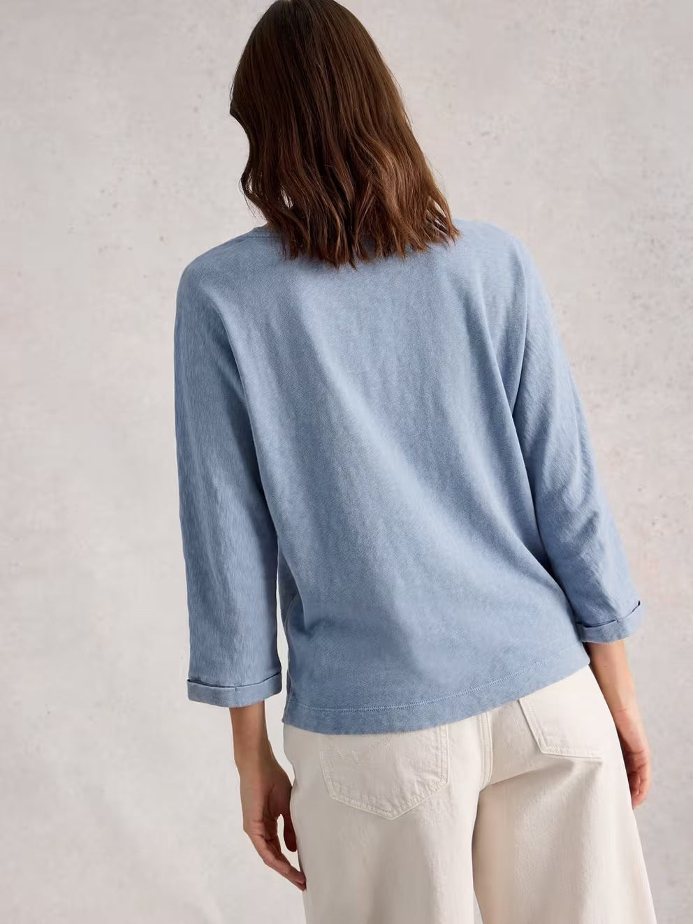 Demi Dolman Top - Mid Blue