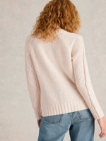 Patchwork Cable Jumper - Light Natural