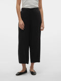 Bree Wide Tencel Culotte - Black Denim