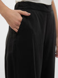 Bree Wide Tencel Culotte - Black Denim