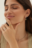 Gem Hoop Earrings
