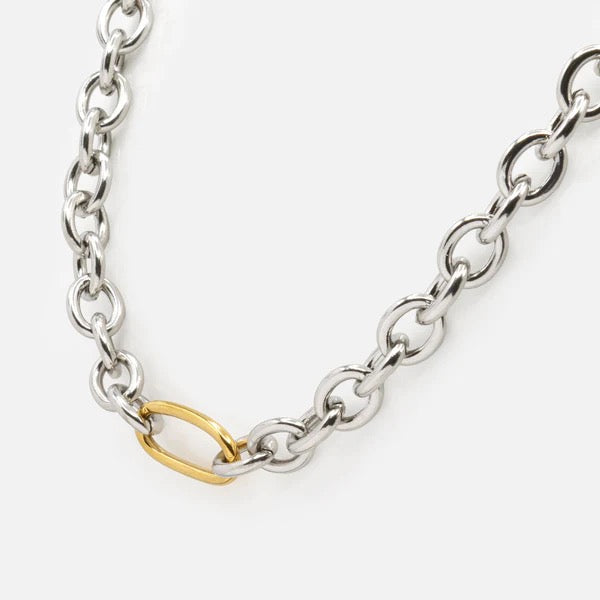 Two Tone Chain Necklace