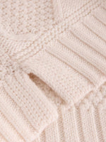Patchwork Cable Jumper - Light Natural