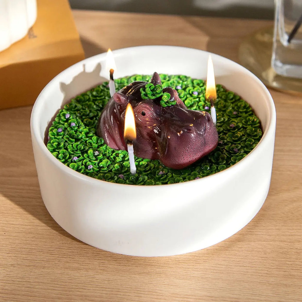 Hippo Candle Bowl