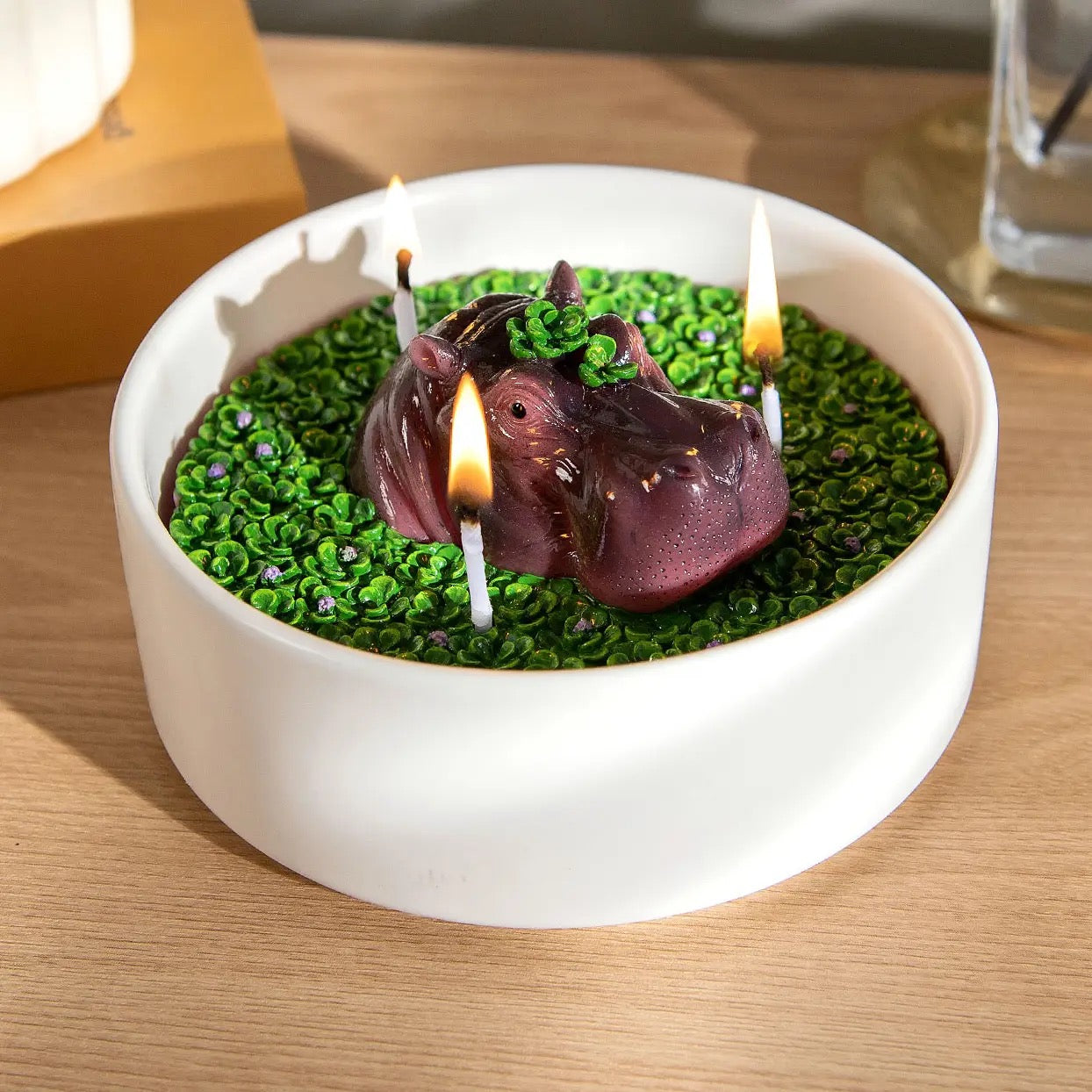 Hippo Candle Bowl