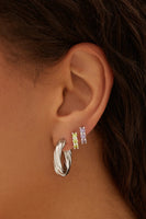 Gem Hoop Earrings