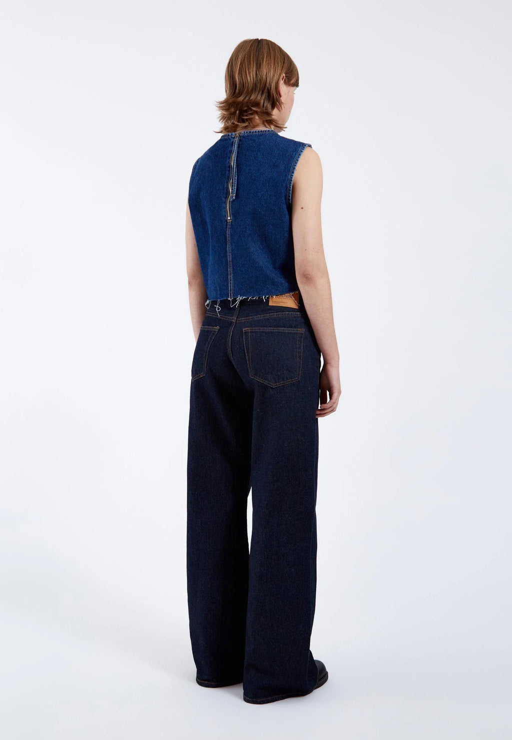 Rhue Low Wide Jeans - Stream Rinse