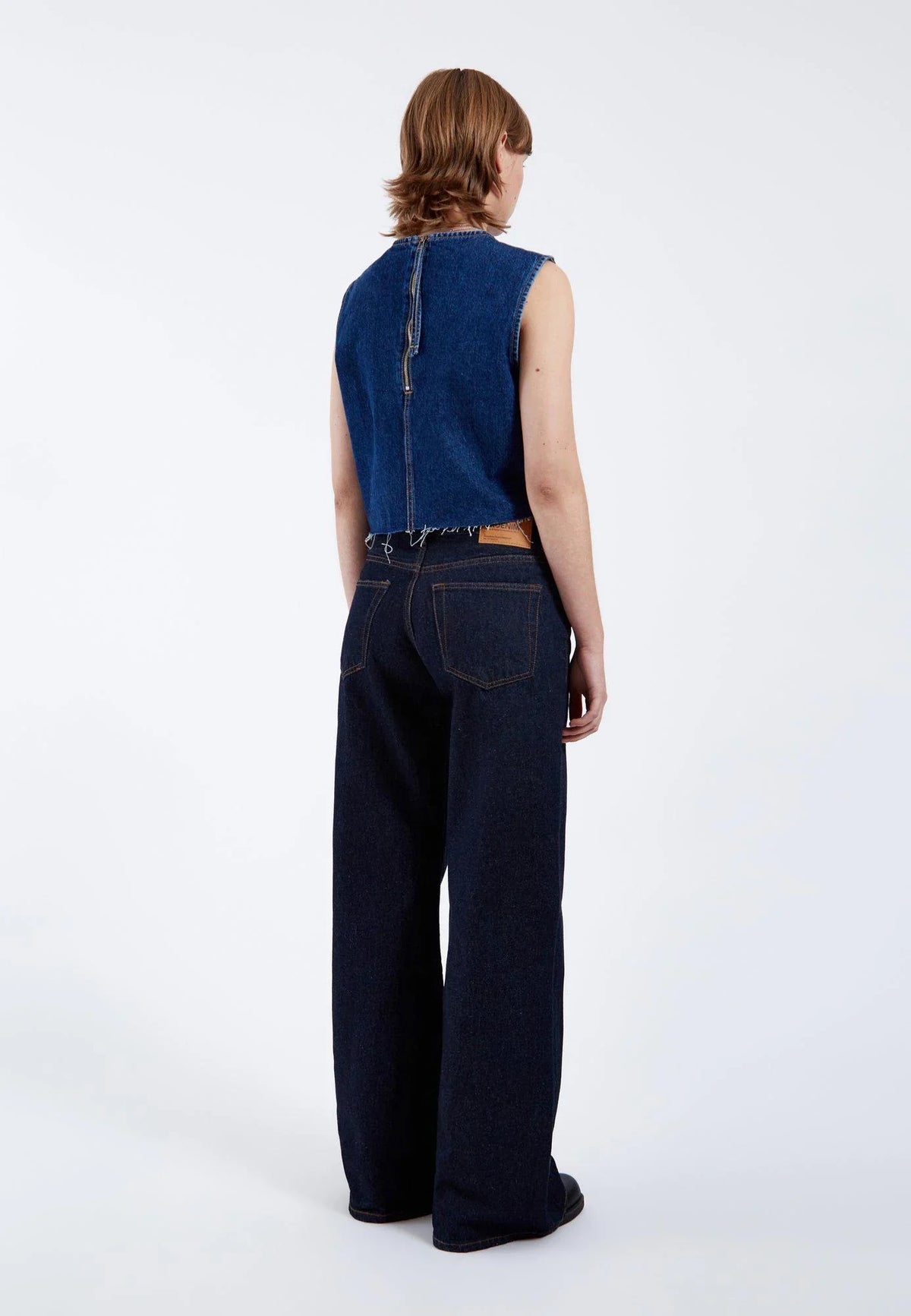 Rhue Low Wide Jeans - Stream Rinse